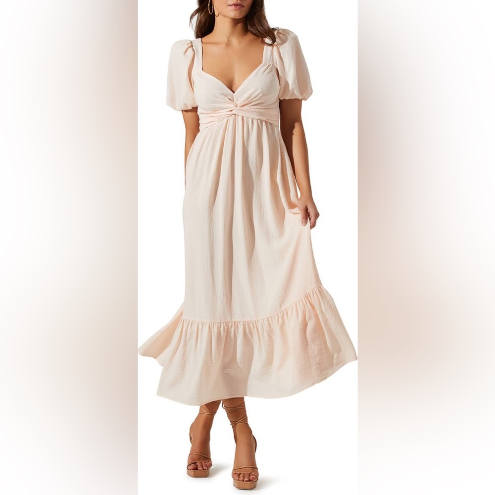 ASTR - Puff Sleeve Dress - Size S - NWT